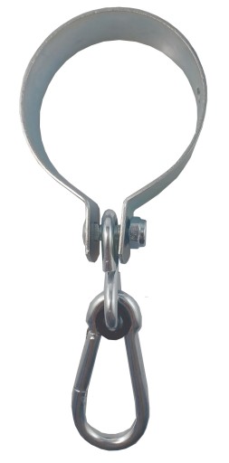 UPEVŇOVACIA HÁČKOVÁ SVORKA 80MM STRIEBORNÁ