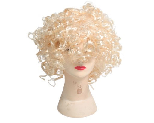 BLOND Parochňa NA PÁRTY KUČERATÉ VLASY BLOND