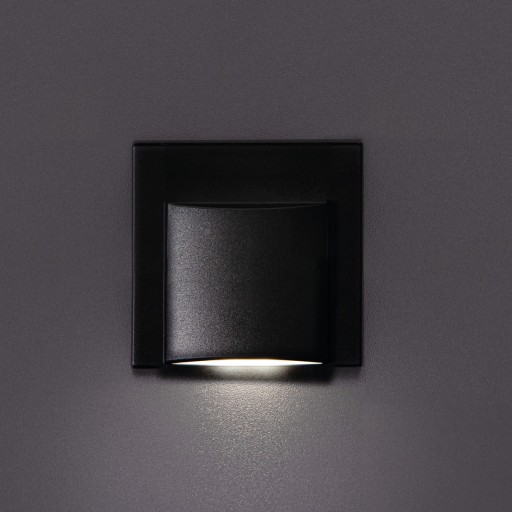 ERINUS LED L B-WW LED schodiskové svietidlo, čierna, biela
