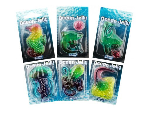 Ocean Jelly Vidal želé vodné živočíchy 6ks/66g