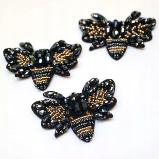 Korálky Patch Fly Motýlik Insect Rhinestones