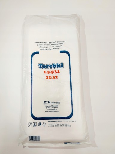 FÓLIOVÁ SÁČKA RAŇAJKOVÉ SÁČKY 22x32 / 14x32 Certifikovaná potravina 620g