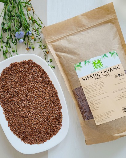 Hnedé ľanové semienko 1kg celozrnné na mletie BUDWIG KETO diétne čisté