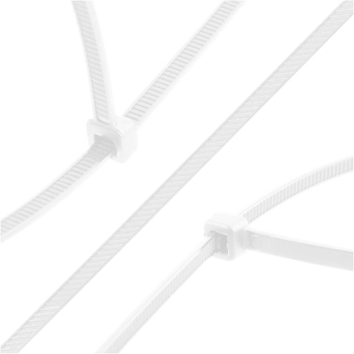 500x sťahovacie pásky Káblové pásky Zipsy 2,5 x 120 mm Silné UV sťahovacie pásky