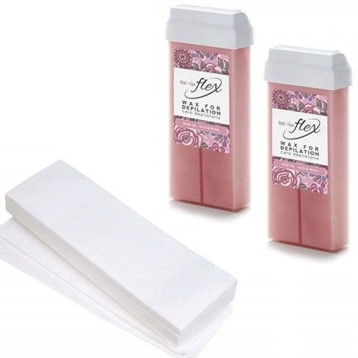 Depilácia 2x ItalWax ROSE OIL FLEX depilačný vosk + PRÚžky ZDARMA