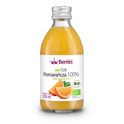 BIO Pomarančový džús 100% pomaranč BIO ekologický pomarančový džús 250ml