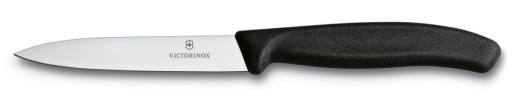 Zúbkovaný nôž na zeleninu 8 cm čierny Victorinox