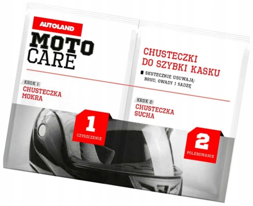 Utierky na prilbu AUTOLAND MOTO CARE 2 ks