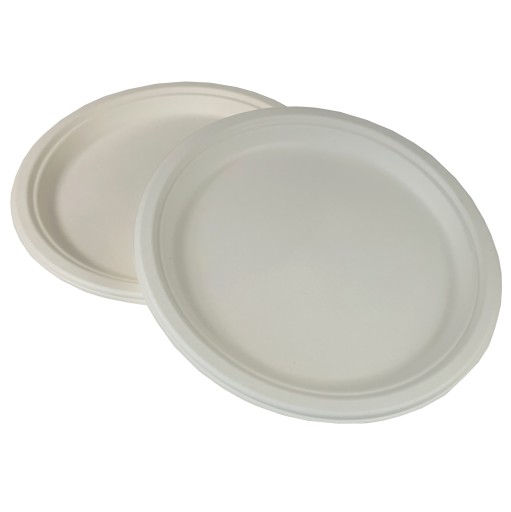 VEĽKÉ TANIERE papierové biele trstinové 26cm NARODENINOVÝ TANIER 10x