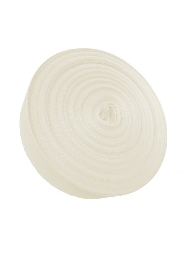 BAVLNENÁ PÁSKA HERRINGBONE 6mm NATURAL 1m