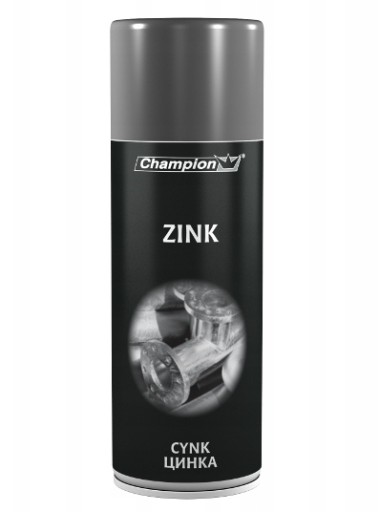 CHAMPION SPREJ ZINOK ZINOK ANTIKORÓZIA PRE SUCHÉ GALVANICKÉ ZINKOVANIE