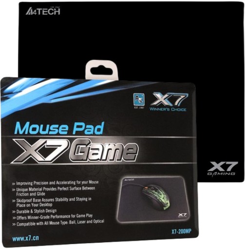 Gumová podložka pod hernú myš 250x200x3mm A4Tech XGame X7-200MP