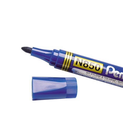 Permanentný okrúhly modrý fix Pentel N850