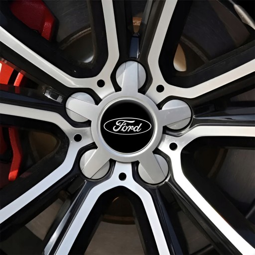 4 Emblémy Stredy ráfikov Kryty kolies Kolesá FORD TOP SET 60mm