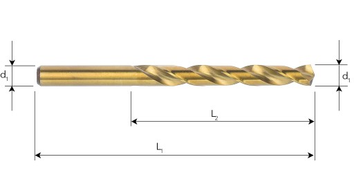 6,8 mm KOBALT HSSE Co5 VRTÁK DO KOVU DIN 338