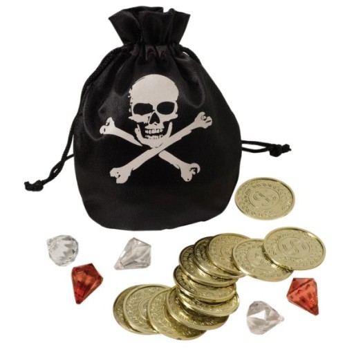 Peňaženka Taška s mincami Pirate Treasure Pirate Piráti