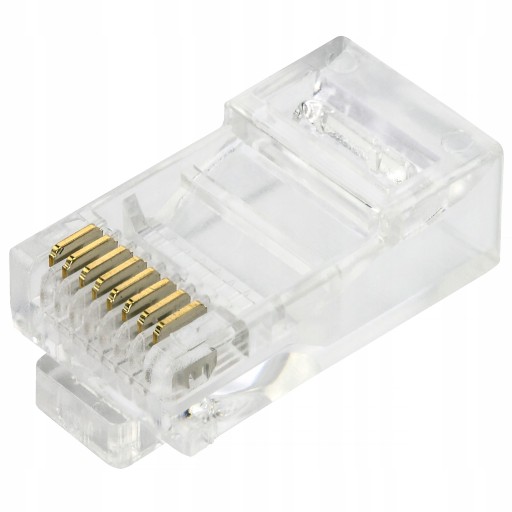 NEKU Zástrčky 8P8C RJ45 koncovky UTP 5e drôt 10 ks
