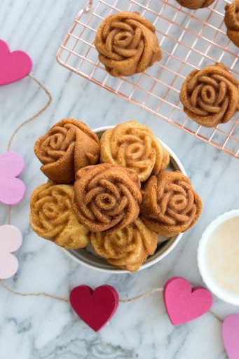 Silikónová forma ruža pohár na muffiny mydlový vosk ruže 339