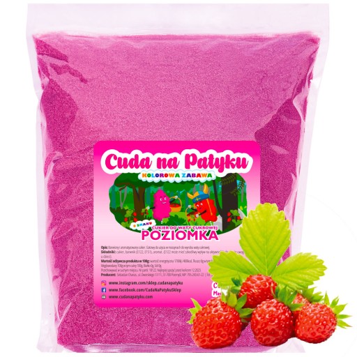 Farebný cukor do stroja na cukrovú vatu, ochutený HORIZONTÁLNE 1KG