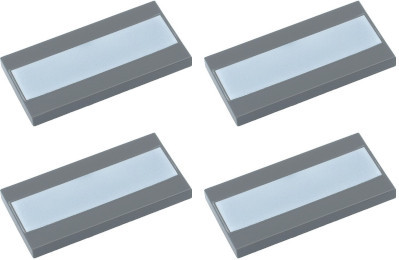 LEGO Tile 2x4 Potlač 87079pb0821 - 4ks