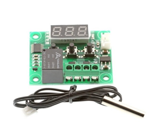 Digitálny termostat W1209 regulovaný DC 12V so sondou