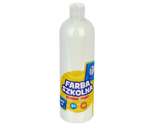 BIELA FARBA NA ŠKOLSKÝ PLAGÁT VO FĽAŠI 500 ML (0,5 litra) ASTRA