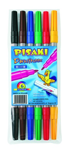 Kamet obojstranné fixky, fixky, fixky, 6 farieb