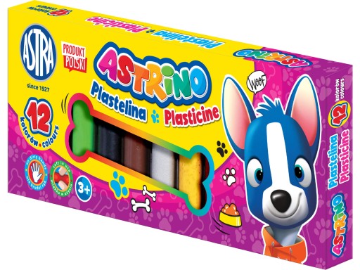 PLASTICINA 12 farieb ASTRINO ASTRA