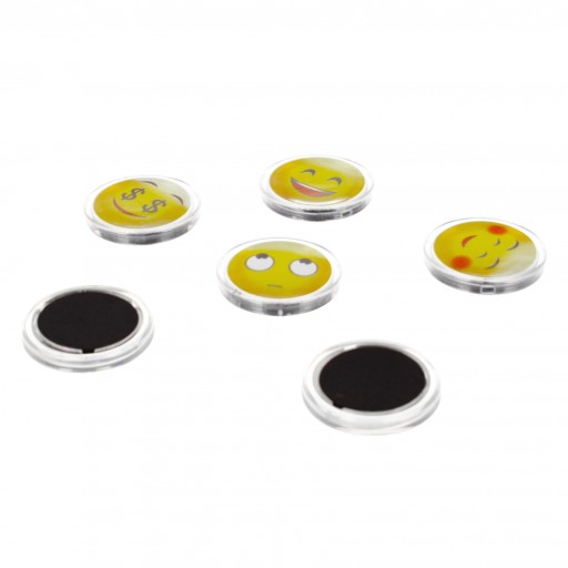 ŽLTÉ SMILE EMOTION MAGNETS 33MM STARPAK