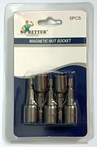 MAGNETICKÁ ZÁSUVKA PRE SKRUTOVACÍ BIT 8mm FARMER HEX 40mm 5 KS