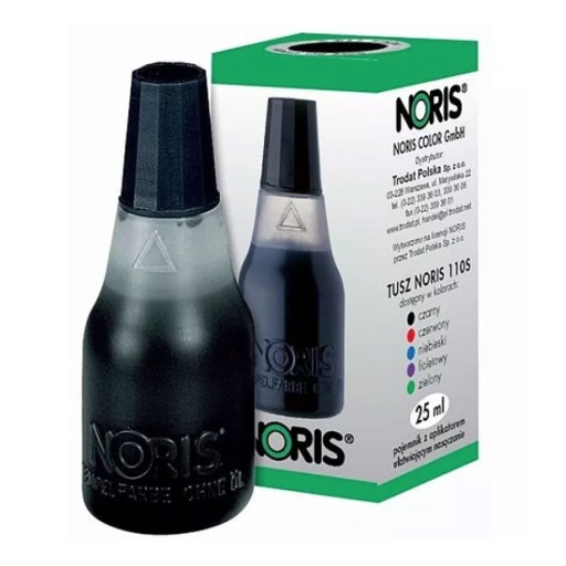 Stamp Ink Black 25ml 110 Noris