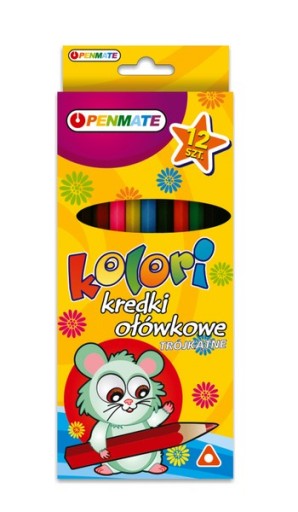 PENMATE COLORS CRUŽKOVÉ PALUBKY 12 FARIEB, TRI