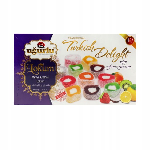 LOKUM TURECKÉ OVOCNÉ ŽELÉ MIX TURECKÝ DELIGHT 350 g UGURLU