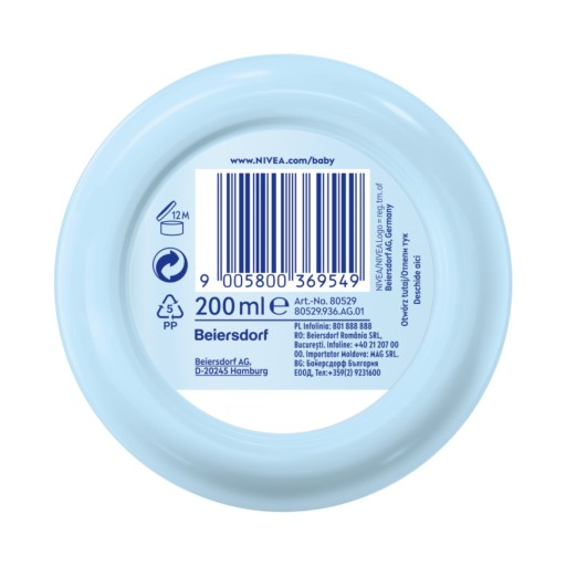 NIVEA BABY ošetrujúci krém na tvár a telo 200ml