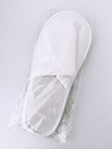 Hotelové papuče SPA FROTTE, JEDNORAZOVÉ, OTVORENÉ, 29 cm, BIELE - 1 PÁR