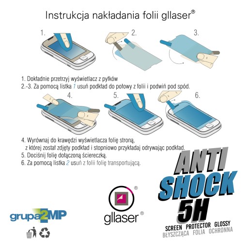 Ochranná fólia Glaser Anti-Shock 5H pre Motorola MOTO G24 POWER tlmiaca nárazy