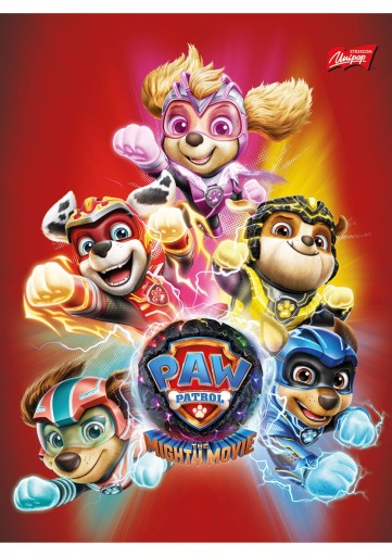 A5 16k mriežkový zápisník Paw Patrol Unipap