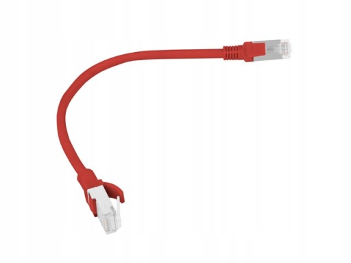 Patchcord U/UTP 6 Lanberg RJ45 25 cm červený