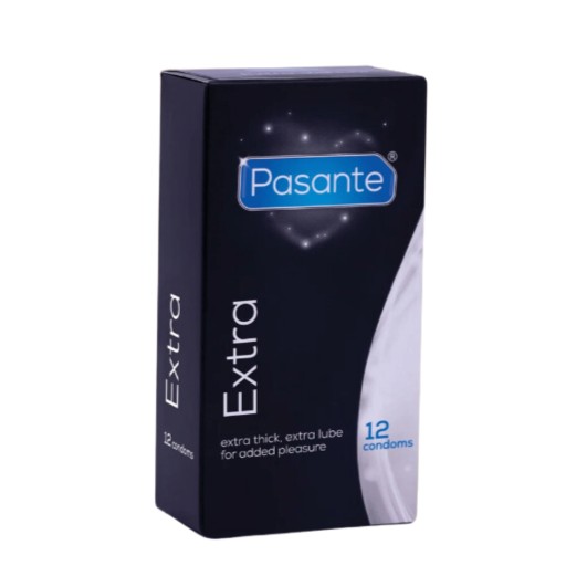 Pasante Extra hrubé, silné kondómy, 12 kusov