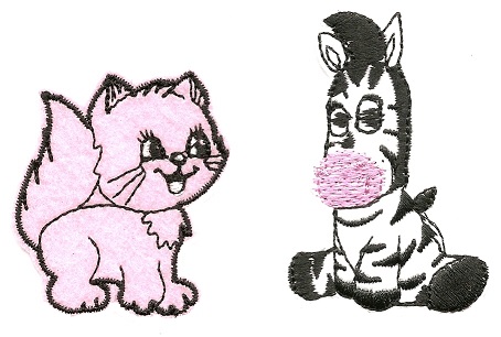 Zebra cat couple choice nášivka PL nažehľovacia výšivka SM na mikiny a nohavice