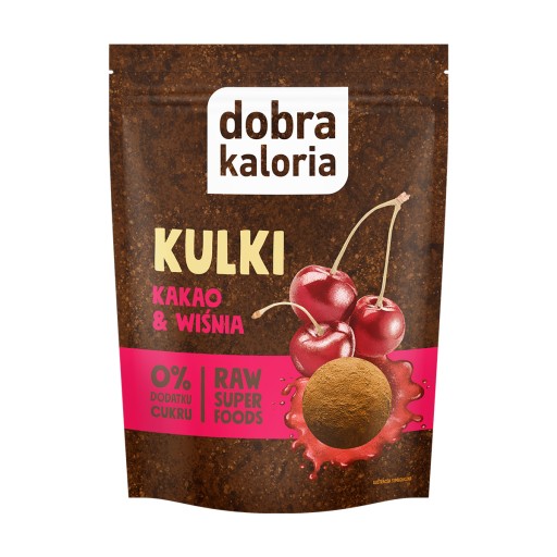 Fit zdravé desiate čerešňové guľôčky 0 % pridaný cukor pre deti, dobrá kalorická hodnota