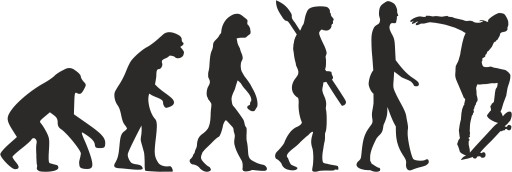 NÁLEPKA NA AUTO SKATEBOARD AUTO EVOLUTION