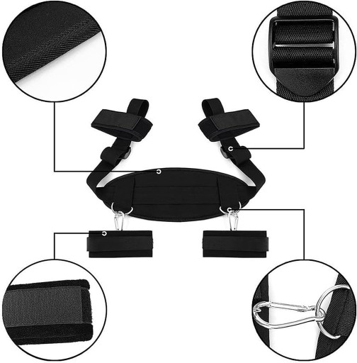 POPRUHY, PUTÁ NA RUKY A NOHY, SEXUÁLNY PÁS, SÚPRAVA BONDAGE BDSM