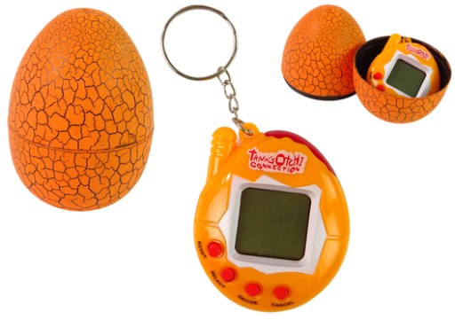 Tamagotchi v hre Vajcia Elektronický maznáčik Orange