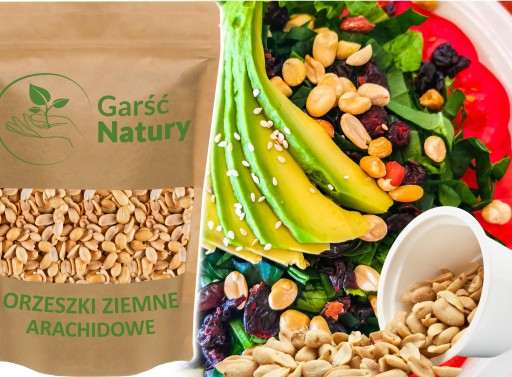 ARAŠIDY ARAŠIDY 1kg XL POLOVKY, PRAŽENÉ BEZ SOLI ARAŠIDY 1000 g