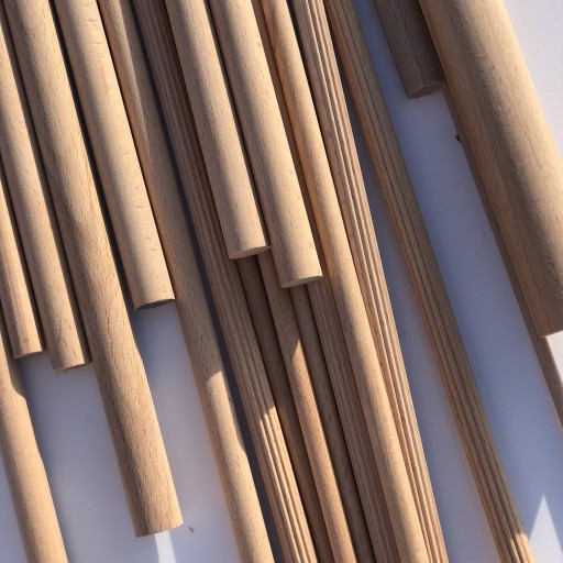 Buková drevená hmoždinka 40 cm fi 30 mm DIY MACRAME