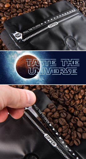 Zmes čerstvo pražených kávových zŕn Taste The Universe 50G pre kávovar na espresso