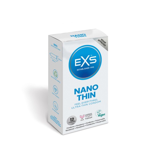 EXS NANO Thin THIN LATEX kondómy 12 ks.