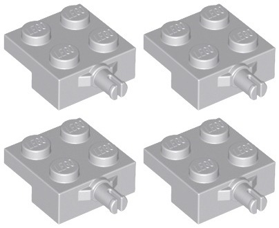 LEGO 4488 Svetlosivý podvozok NOVINKA (4g) 4 ks.