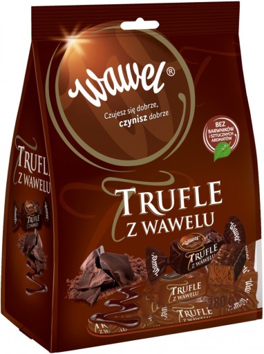 Hľuzovkové cukríky Wawel v čokoláde 245g